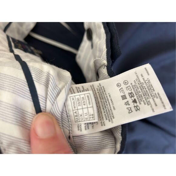 Brooks Brothers 1818 Regent Navy Blue Dress Pants, Size 33 x 30, MSRP $248 - Picture 6 of 7